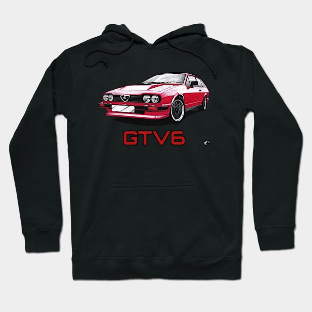 Geo3Doodles GTV6 Doodle Hoodie by Geo3doodles